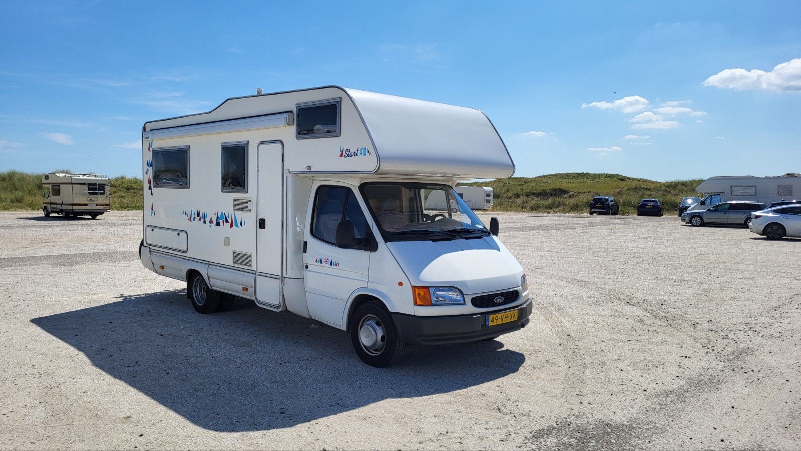 Transit Rimor Camper 2.5 Turbo Airco 92 Dkm, nieuw APK, Caravans en Kamperen, Standaard zit, Ringverwarming, Ford, Afzuigkap