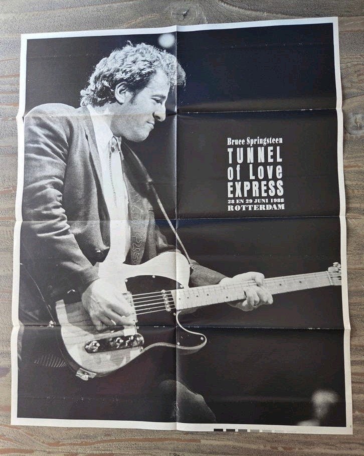 Bruce Springsteen Tunnel of Love Express Rotterdam Poster, Verzamelen, Posters, Rechthoekig Staand, Ophalen of Verzenden, Zo goed als nieuw