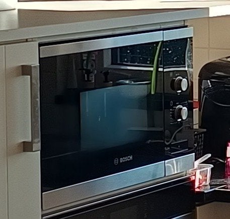 Bosch magnetron 800W zwart/RVS, Witgoed en Apparatuur, Magnetrons, Ophalen, Gebruikt, 60 cm of meer, Magnetron