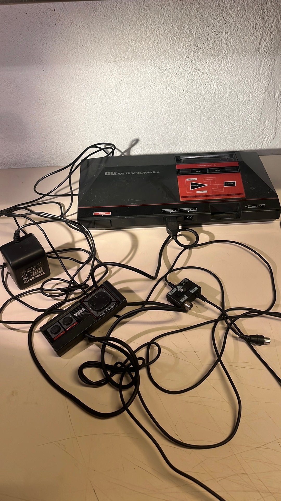 Sega Master System Power Base console, Ophalen of Verzenden, Zo goed als nieuw, Met 1 controller, Master System