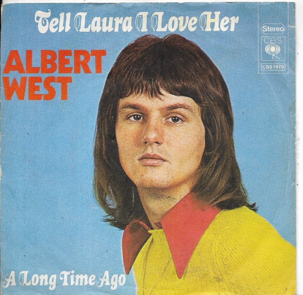 Albert West-Tell Laura i love her, Gebruikt, 7 inch, Pop, Fotohoes
