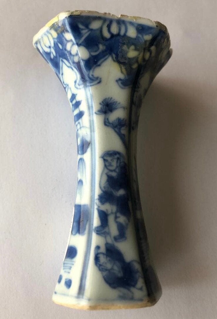 Antiek Chinees Kangxi porseleinen miniatuur vaasje, Ophalen of Verzenden