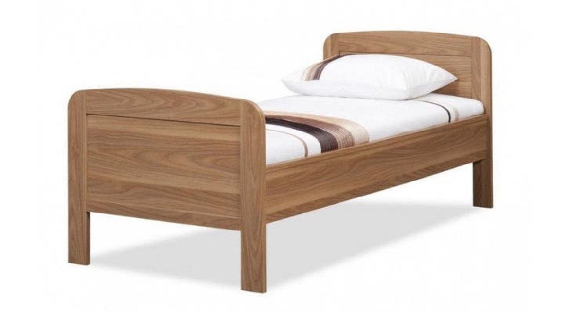 Verstelbaar seniorenbed met matras en ombouw, Ophalen, 90 cm, Eenpersoons, 200 cm