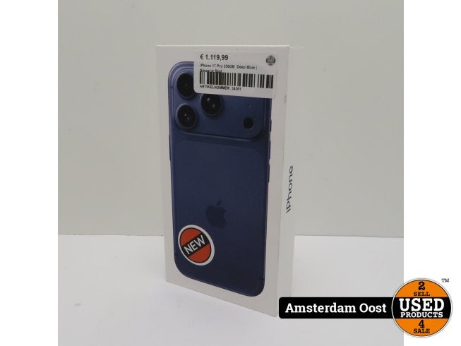 iPhone 17 Pro 256GB  Deep Blue | Nieuw in Seal