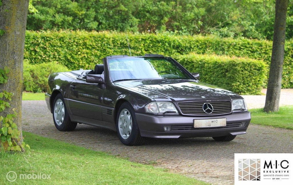 Mercedes SL 320 | 113.000 km! | Bornit metallic | Hardtop, Auto's, Mercedes-Benz, Automaat, Achterwielaandrijving, Gebruikt, Zwart