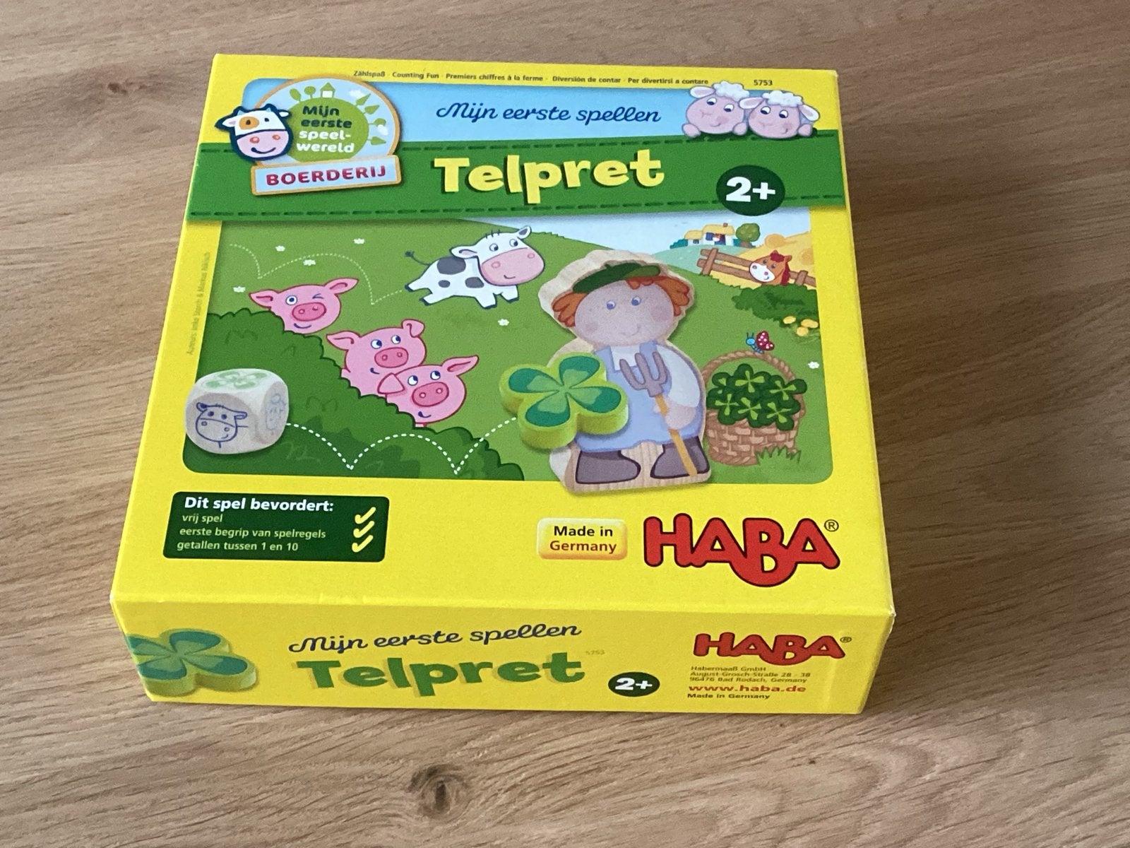 HABA Mijn Eerste Spellen: Telpret - Educatief Spel 2+, Een of twee spelers, Ophalen of Verzenden, Gebruikt