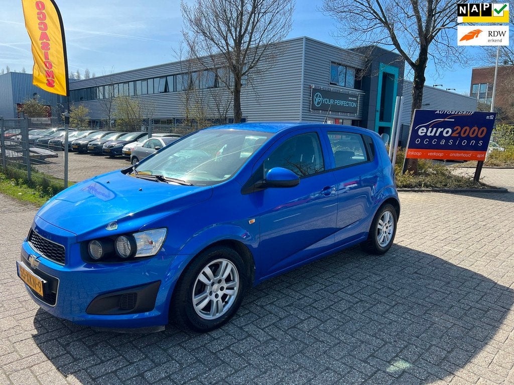 Chevrolet Aveo 1.3D LT- AIRCO - 2012 - ZONDAG GEOPEND !, Auto's, Chevrolet, Euro 5, Blauw, Origineel Nederlands, Bedrijf