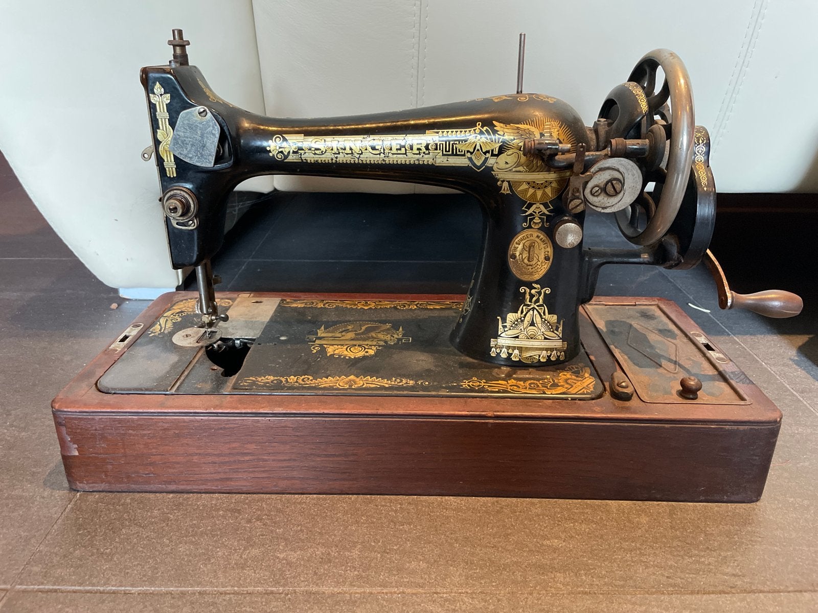 Antieke Singer Naaimachine - Decoratief Stuk, Ophalen