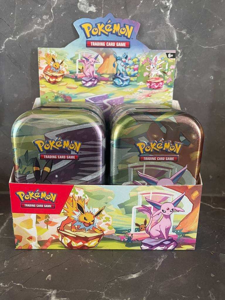 Prismatic evolution Mini Tins –  (nieuw in display), Ophalen, Nieuw, Overige typen