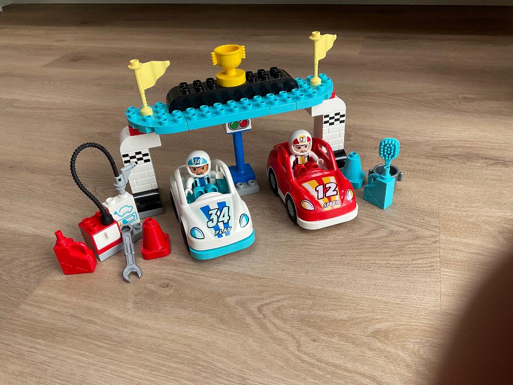 Lego Duplo race auto’s, Ophalen of Verzenden, Zo goed als nieuw, Duplo, Racers