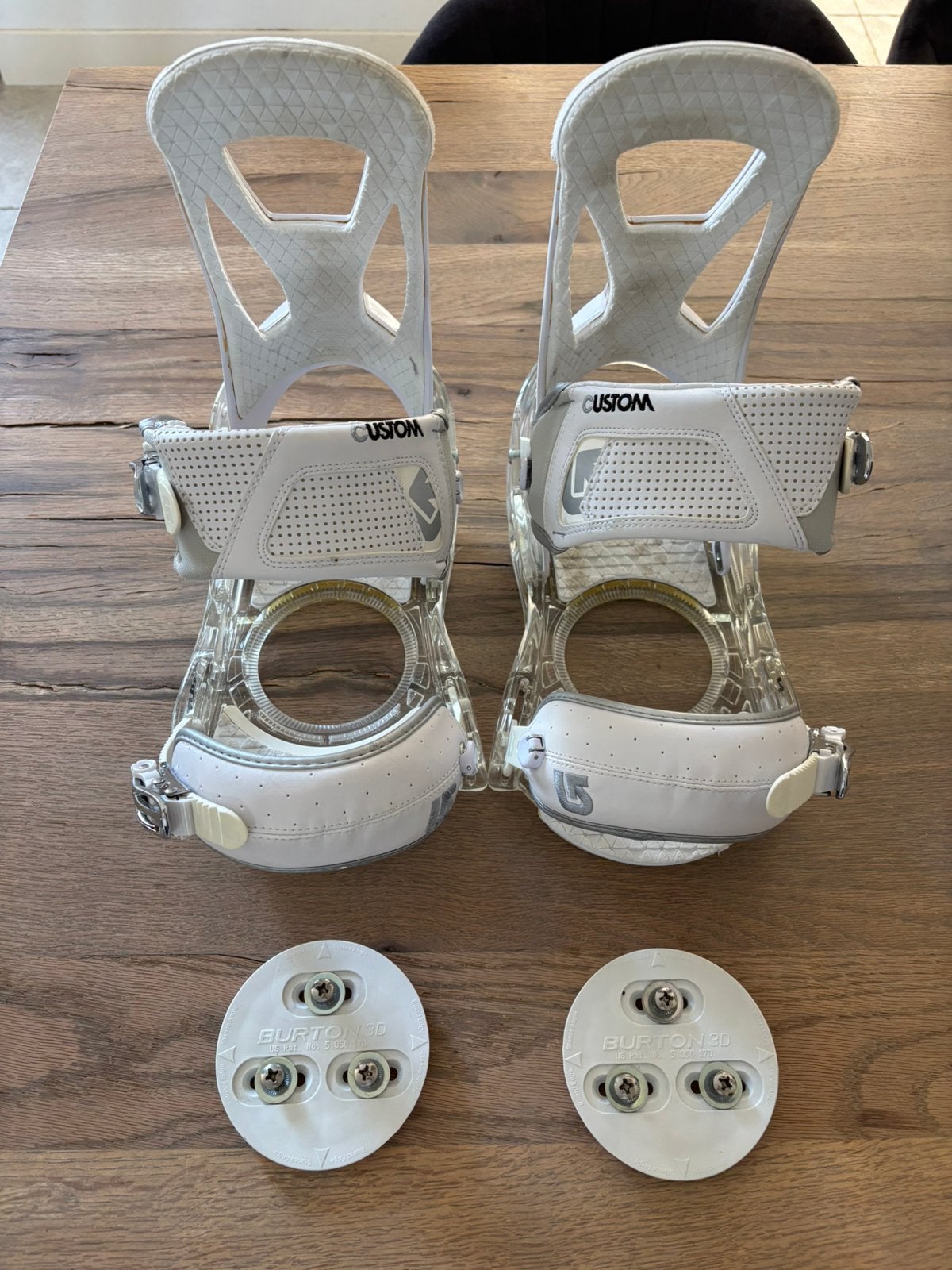 Burton Custom Snowboard Bindingen maat L ( 43 - 49.5 ), Sport en Fitness, Ophalen of Verzenden, Zo goed als nieuw, Bindingen