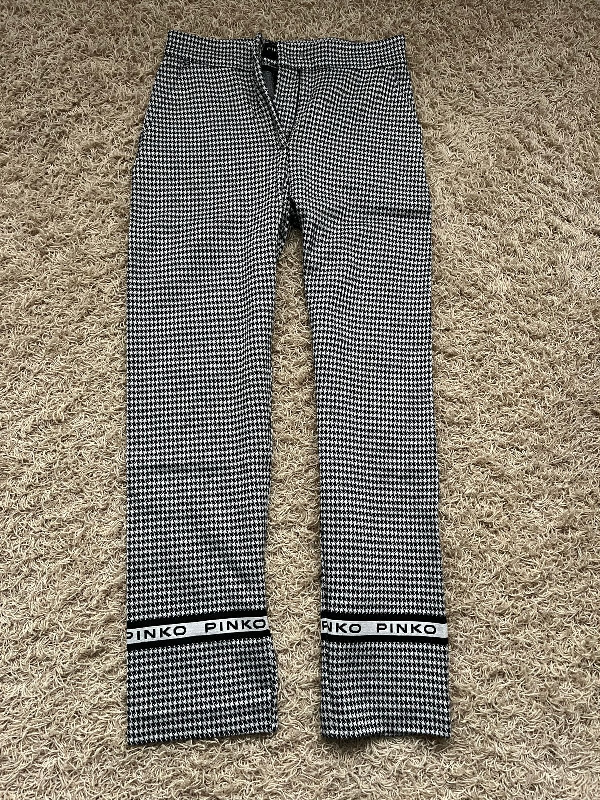 Nieuwe Pinko broek XS - Zwart/Wit Pied-de-Poule, Zwart, Nieuw, Ophalen of Verzenden, Maat 34 (XS) of kleiner