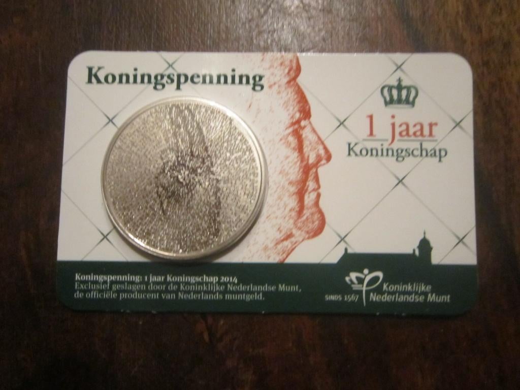 Koningspenning  in Coincard KNM, Verzenden, Koningin Beatrix, Euro's