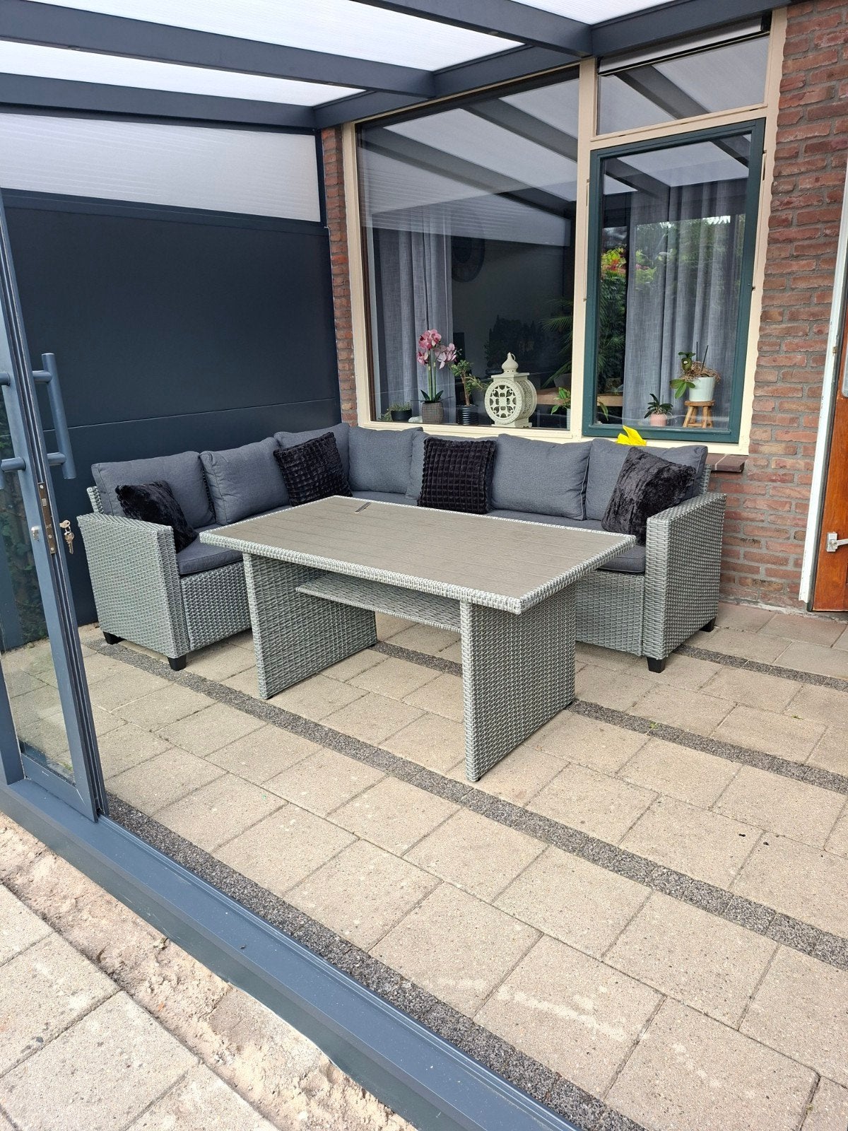 te koop loungeset, Tuin en Terras, Ophalen of Verzenden, Zo goed als nieuw, Kunststof, Loungeset