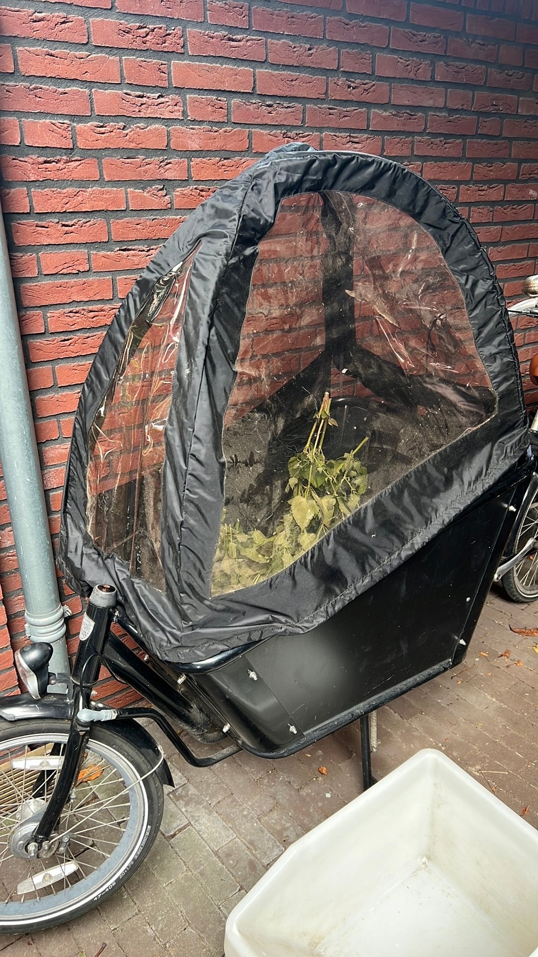 Bakfiets huif, Ophalen, Zo goed als nieuw, Huif