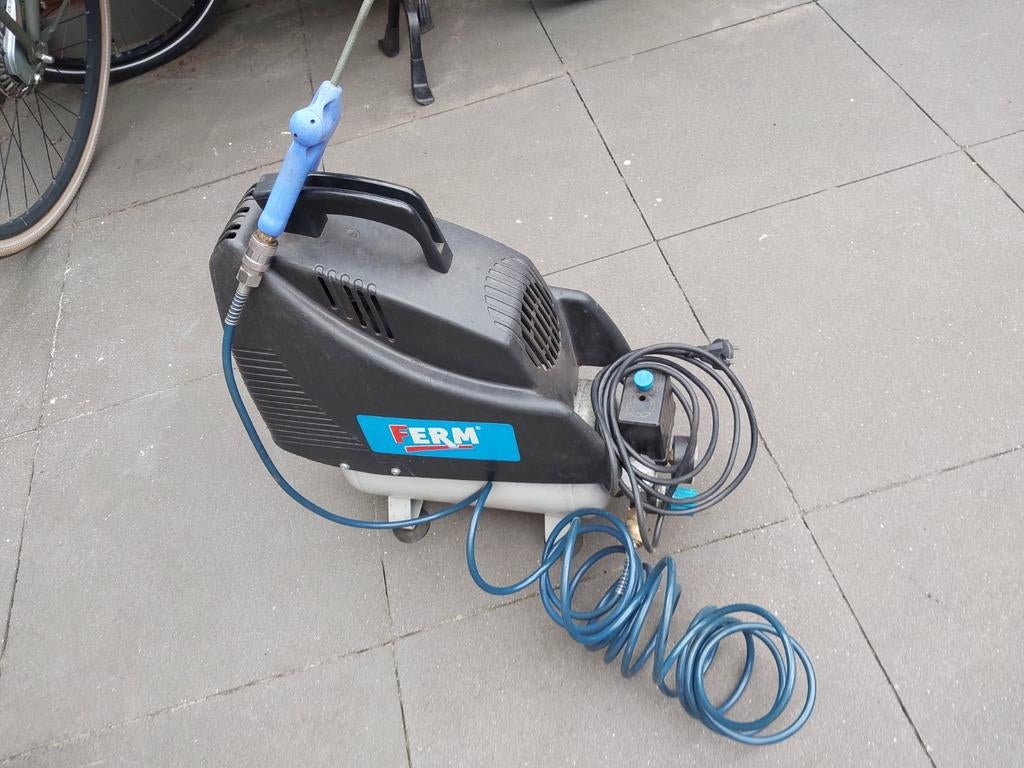 Ferm Compressor, Minder dan 25 liter, Ophalen, Gebruikt, Minder dan 200 liter/min