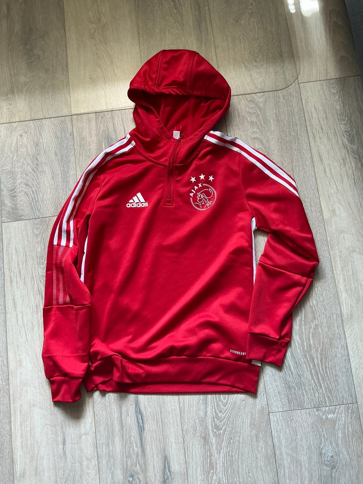 Ajax Adidas Hoodie Maat 164 - Zo goed als nieuw, Ophalen of Verzenden, Zo goed als nieuw, Jongen of Meisje, Trui of Vest