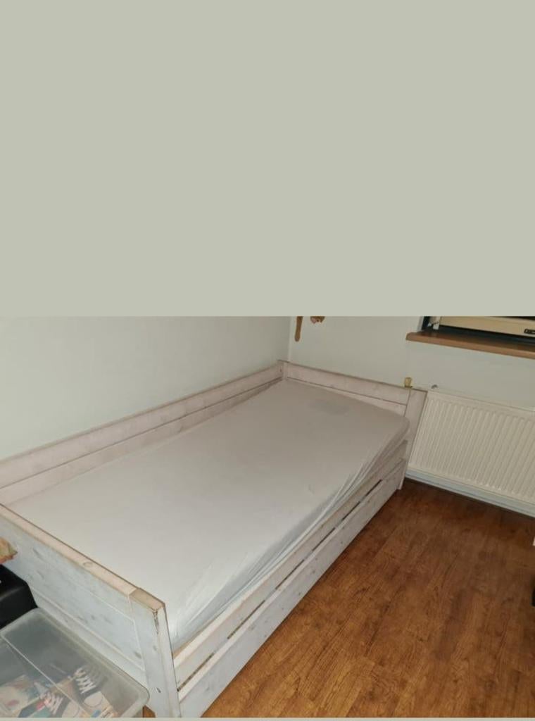 Uitschuifbaar kinderbed met opbergruimte, Huis en Inrichting, Slaapkamer | Bedden, Ophalen, Gebruikt, 90 cm, Eenpersoons