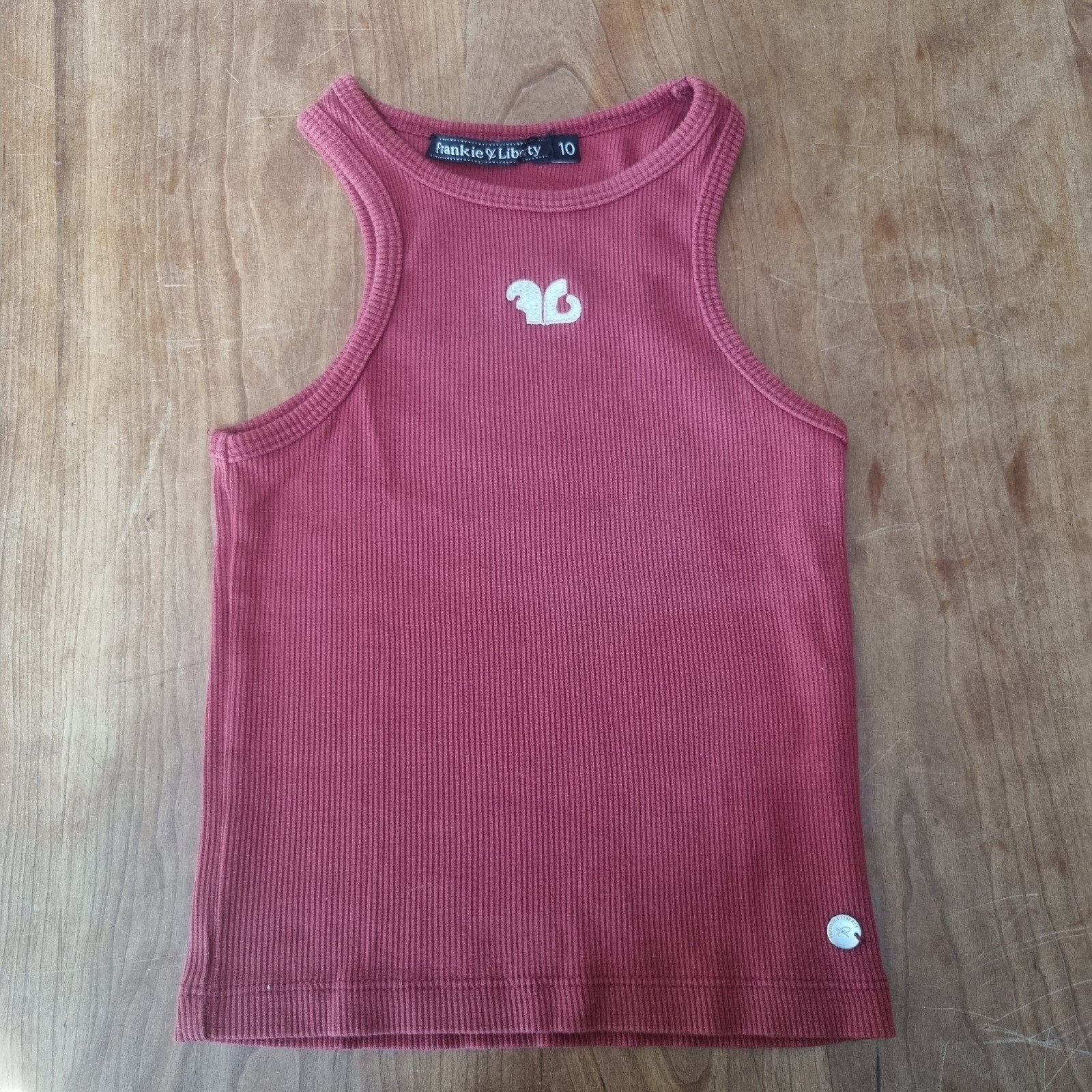Top van Frankie & Liberty, rood, maat 10 - 134/142, Ophalen of Verzenden, Zo goed als nieuw