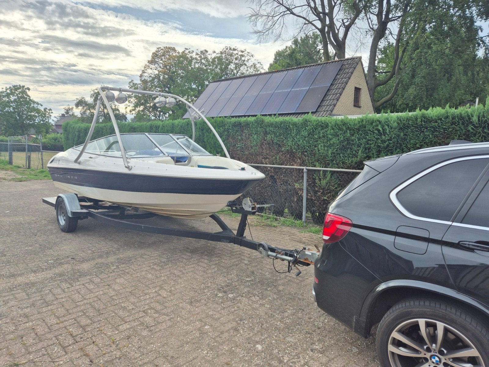 boottrailer aanhanger 6,35 m geremd + geveerd, Watersport en Boten, Boottrailers, Ophalen, Minder dan 6 meter, Geremd