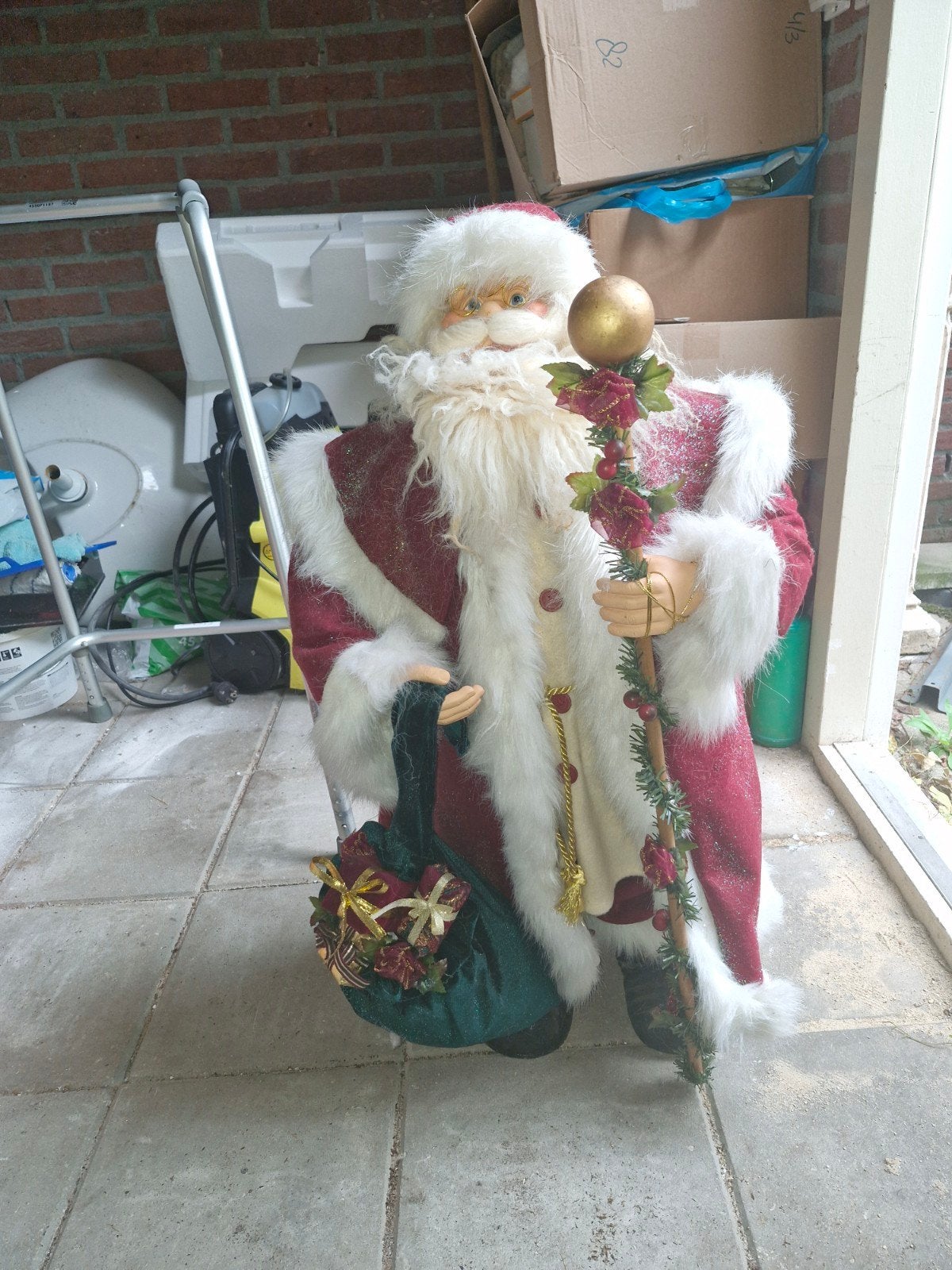 kerstman 75 cm, Diversen, Ophalen of Verzenden, Gebruikt