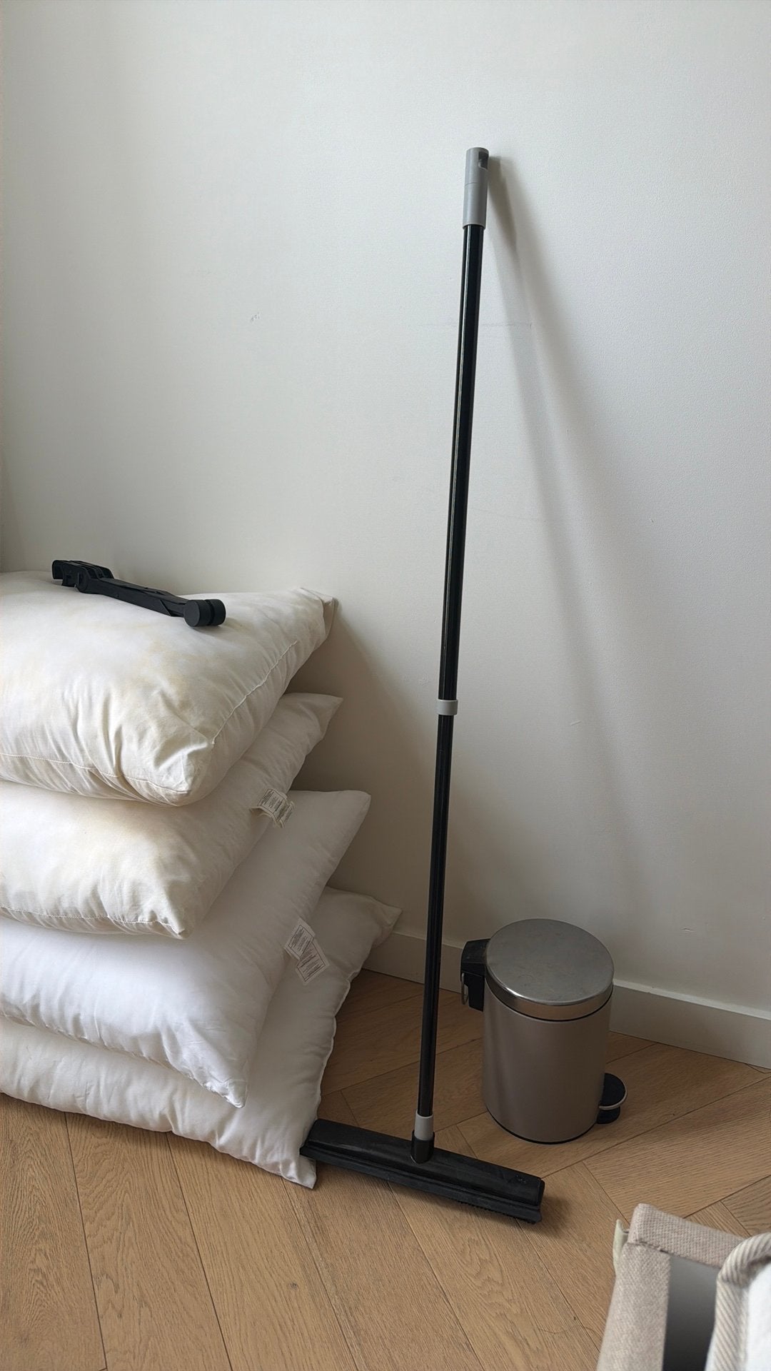 Badkamer droog trekker, Ophalen