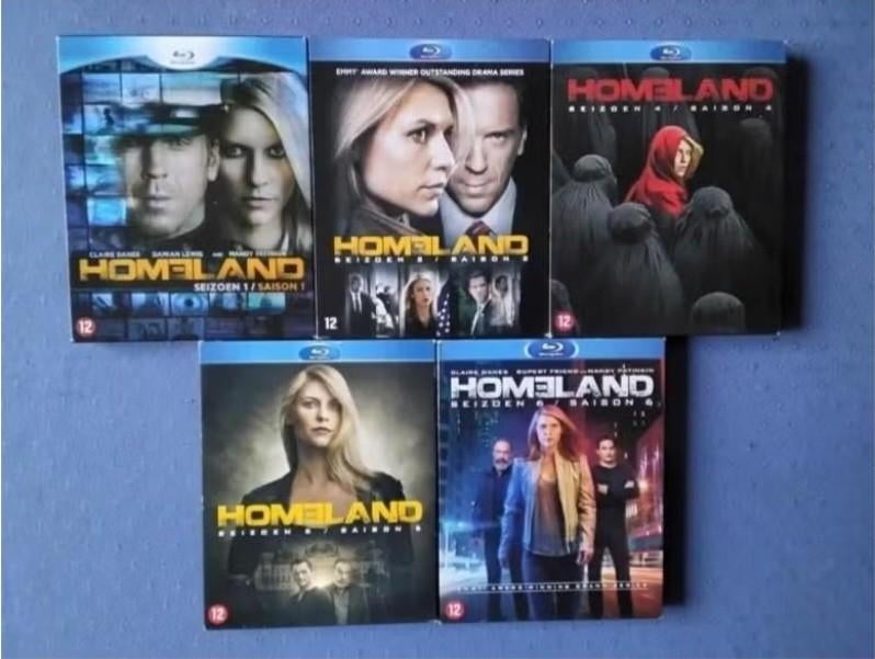 Blu-ray Homeland seizoen 1, 2,4,5 en 6, Cd's en Dvd's, Ophalen, Zo goed als nieuw, Overige genres, Boxset