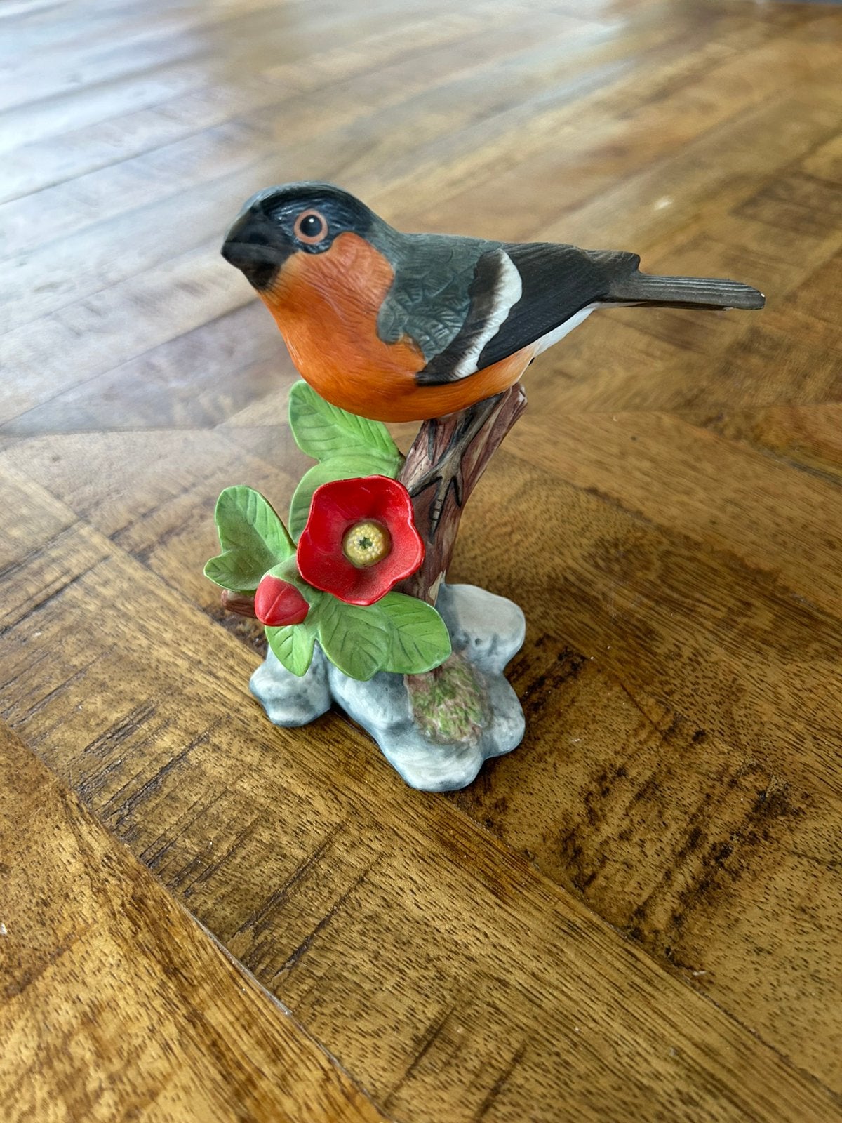 Porseleinen vogel (Goudvink) van Franklin Mint, Ophalen of Verzenden, Zo goed als nieuw, Porselein, Beeldje(s)
