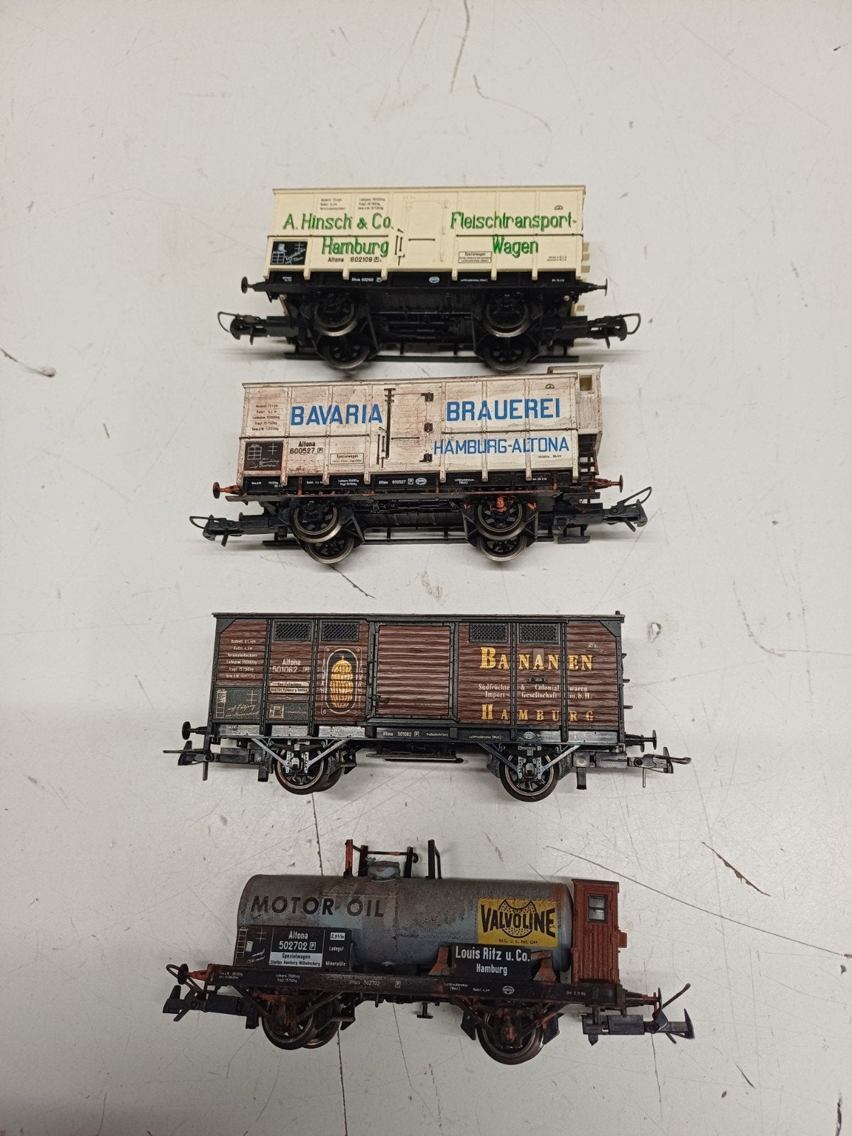 Trix H0 4x Goederenwagens (Set 21218) - Nieuwstaat, Gelijkstroom, Trix, Wagon, Ophalen of Verzenden