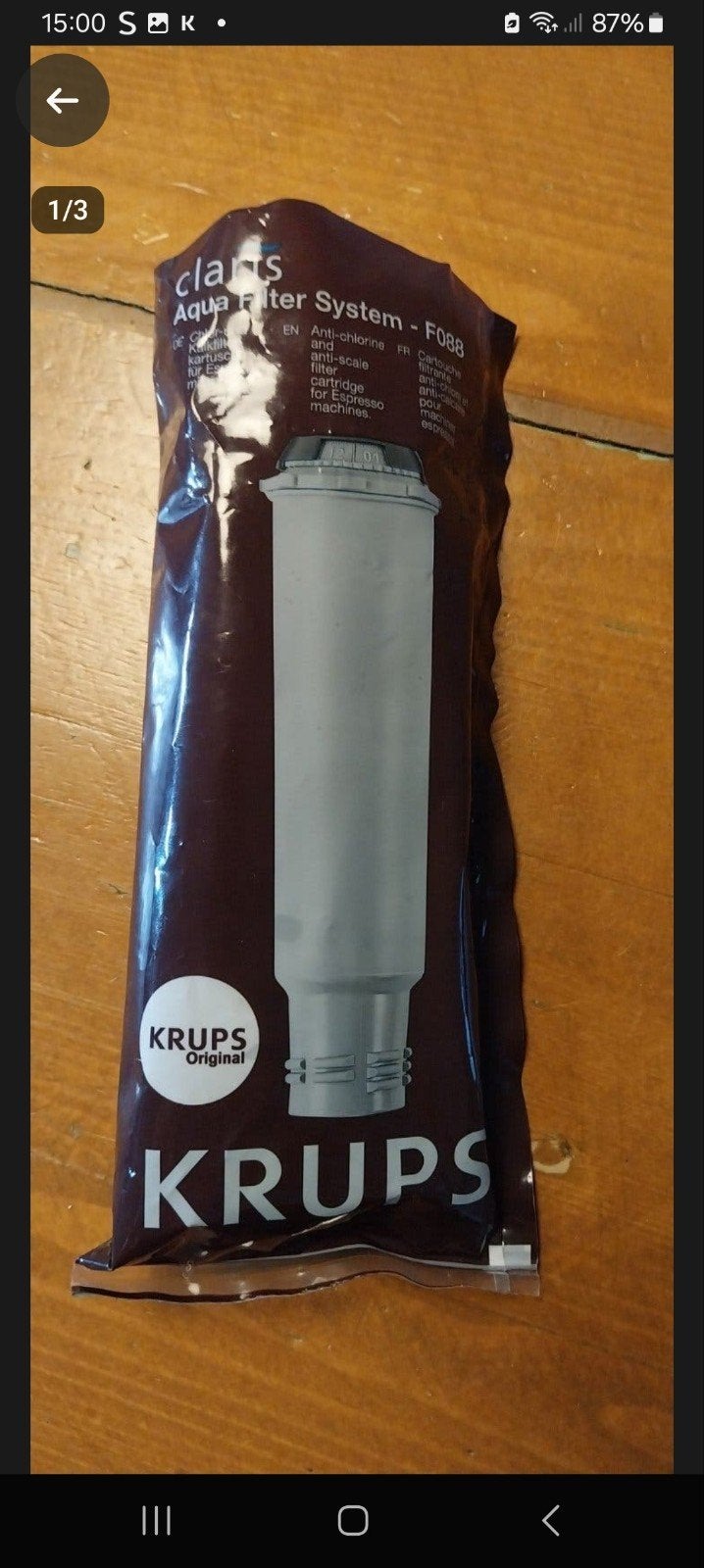 Krups Claris Aqua Filter System F088 waterfilter, Ophalen, Waterfilter, Nieuw, Krups