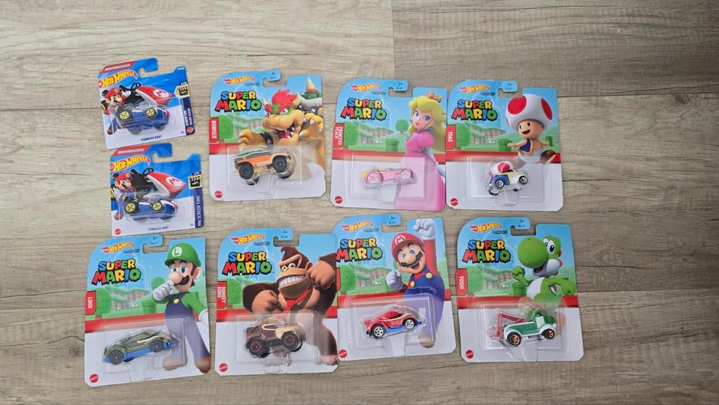 Hot Wheels Super Mario - complete collection '21, '23, '26, Ophalen of Verzenden
