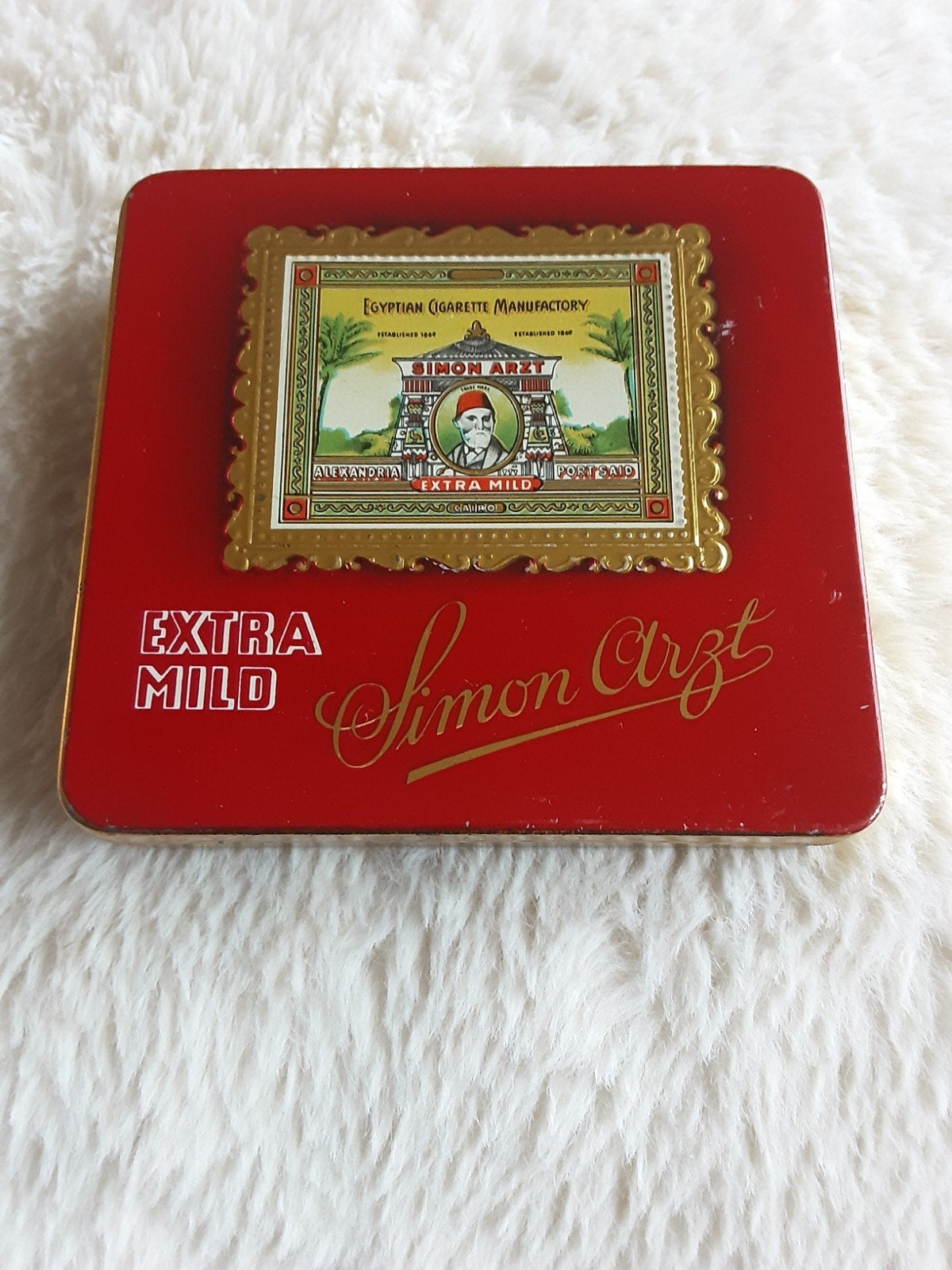 SIGARETTEN Blikje , SIMON ARTZ. C.A.1950, Ophalen of Verzenden, Gebruikt, Overige