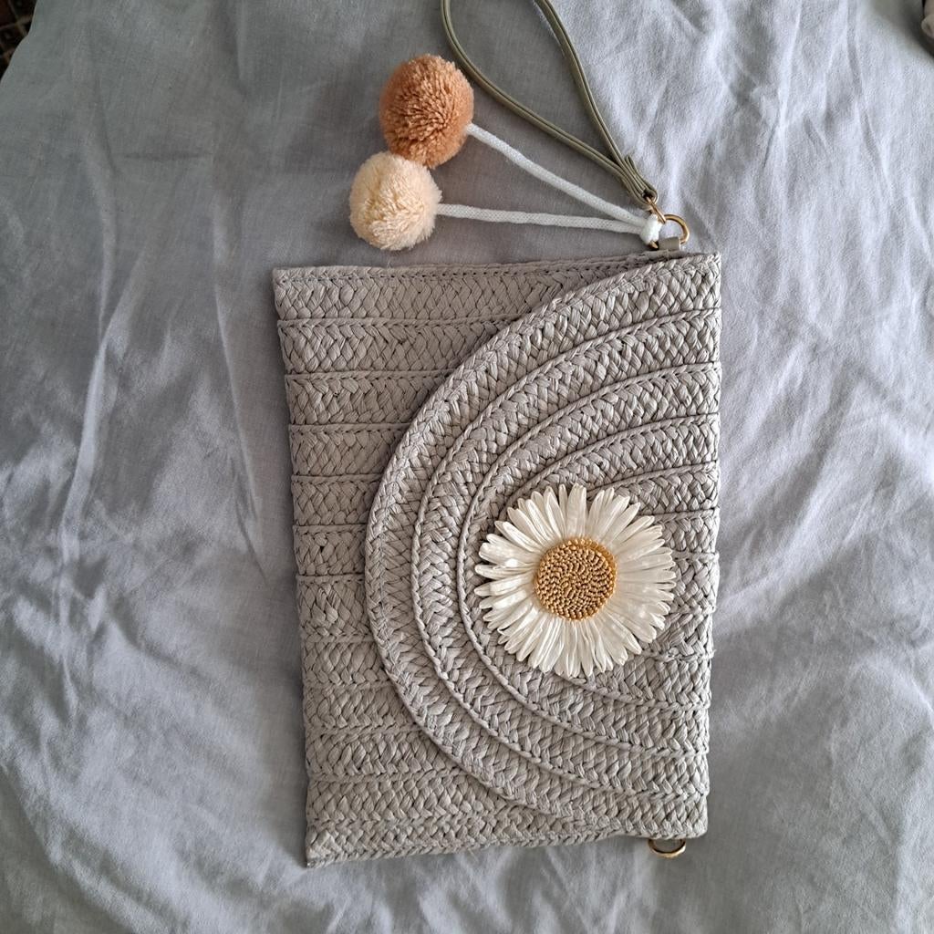 Licht grijze enveloppe tas, nieuw ibiza style, Ophalen, Nieuw
