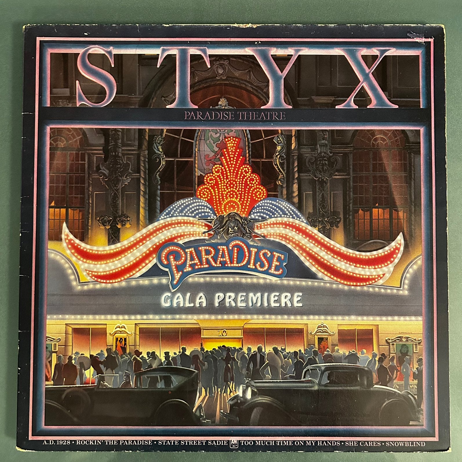Styx - Paradise Theatre, LP (kant 2 geëtst), Ophalen of Verzenden, Zo goed als nieuw