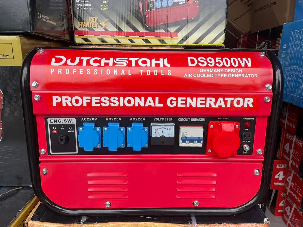 Aggragaten Universalkraft 9500W en Dutchstahl 9500W nu €135!, Ophalen, De specialisr  bij noodstroom en ander calamiteiten met het stroomnet