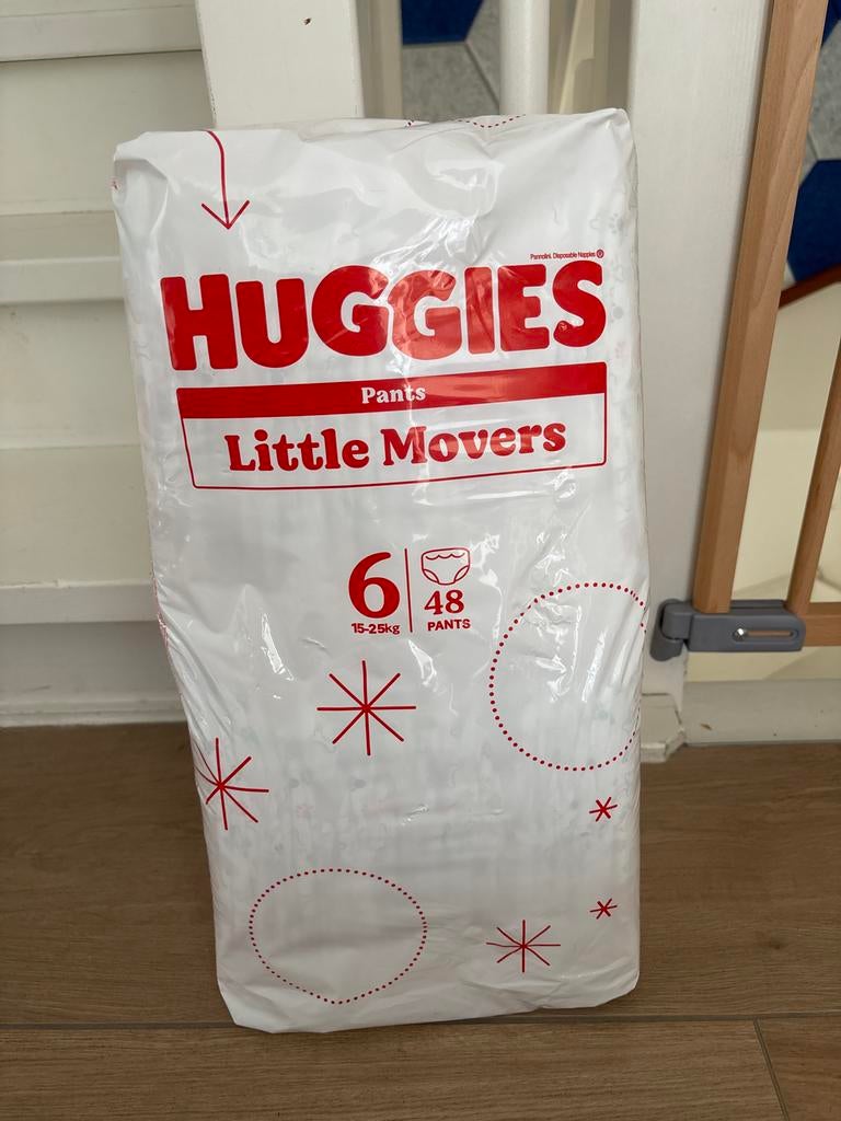 Huggies Little Movers Pants - Maat 6 (15-25kg) - 190 stuks, Ophalen, Nieuw