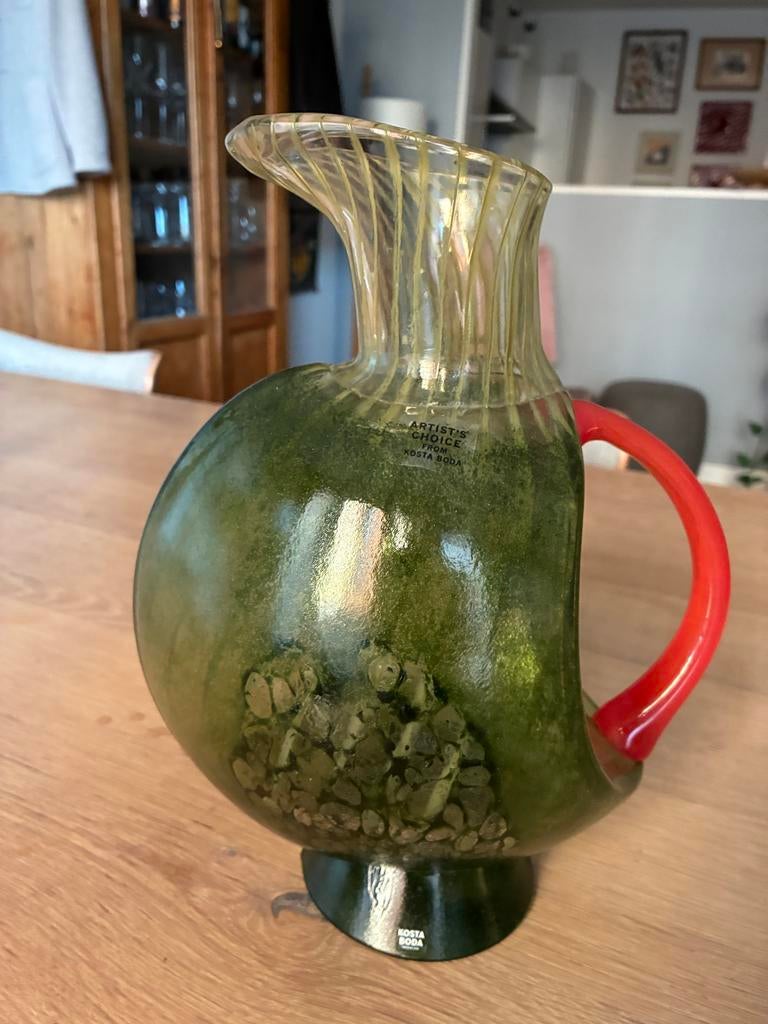 Kosta Boda "Corfu" Glazen Kan - Kjell Engman, Nieuw, Ophalen of Verzenden, Glas, Minder dan 50 cm