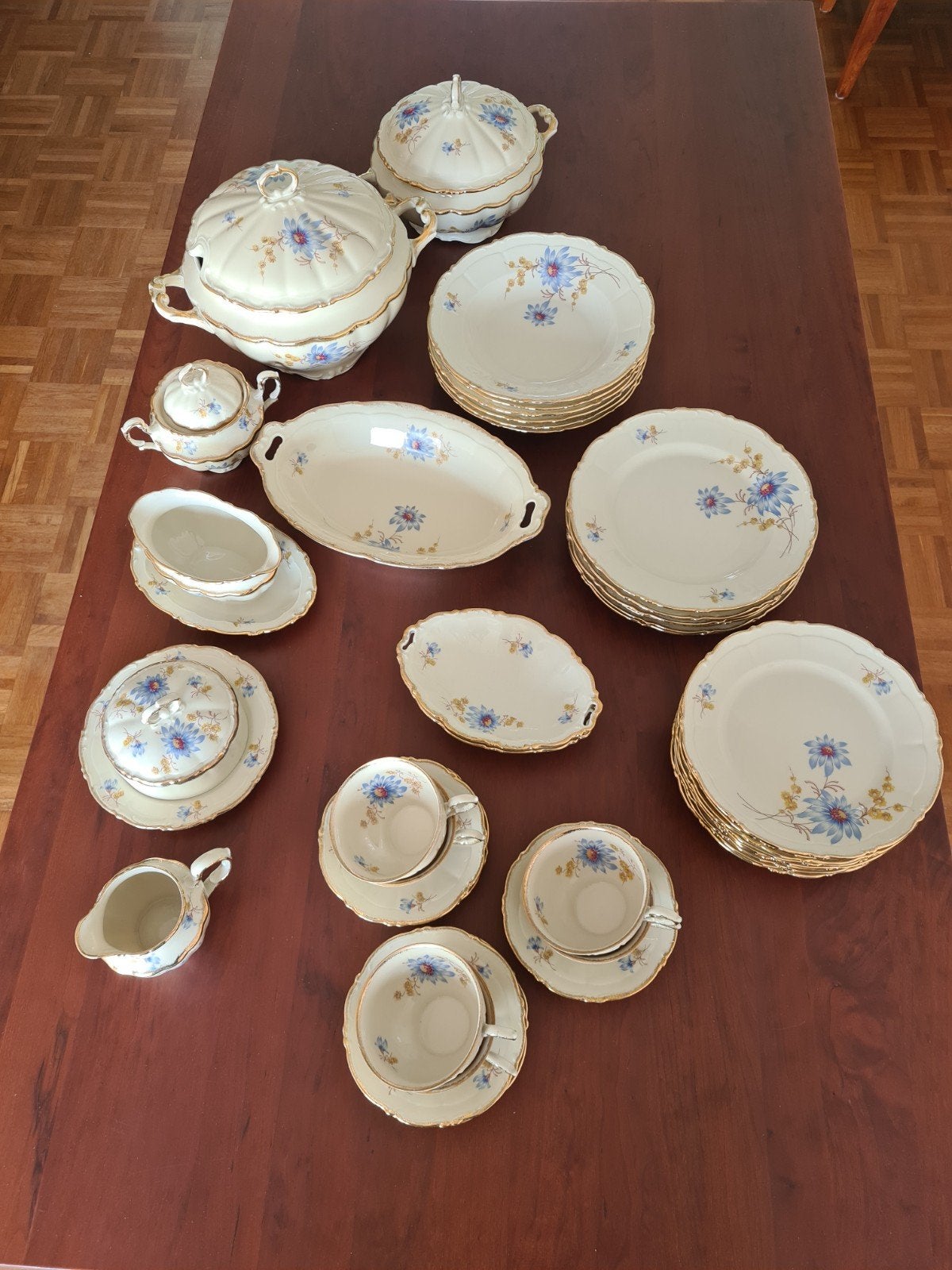 Prachtig J.G.&Z. H. Handels Merk servies, 2 Germany 8, Ophalen