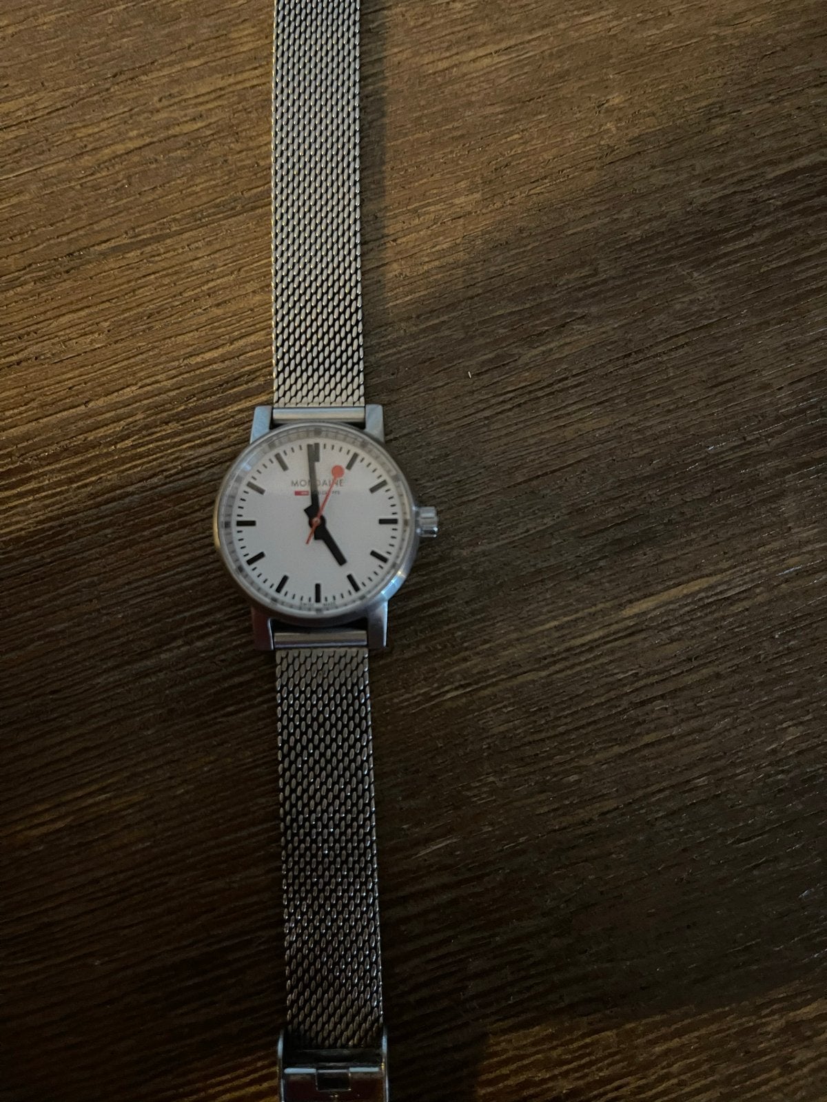Mondaine Horloge MSE.35110.SM Dames, Overige merken, Staal, Polshorloge, Ophalen of Verzenden