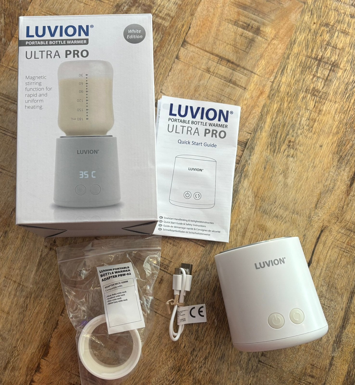 Luvion ultra pro flessenwarmer, Flessen- of potjesverwarmer, Gebruikt, Verzenden, Luvion
