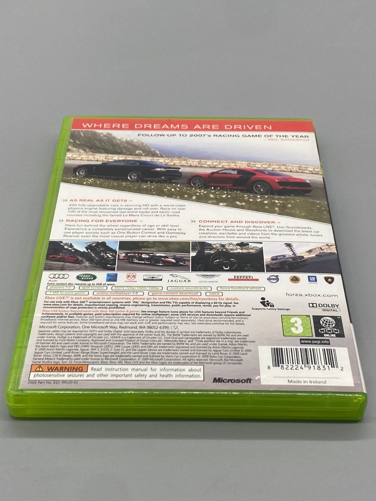 Forza Motorsport 3 - Xbox 360 Racing Game - Compleet, 1 speler, Racen en Vliegen, Ophalen of Verzenden, Zo goed als nieuw