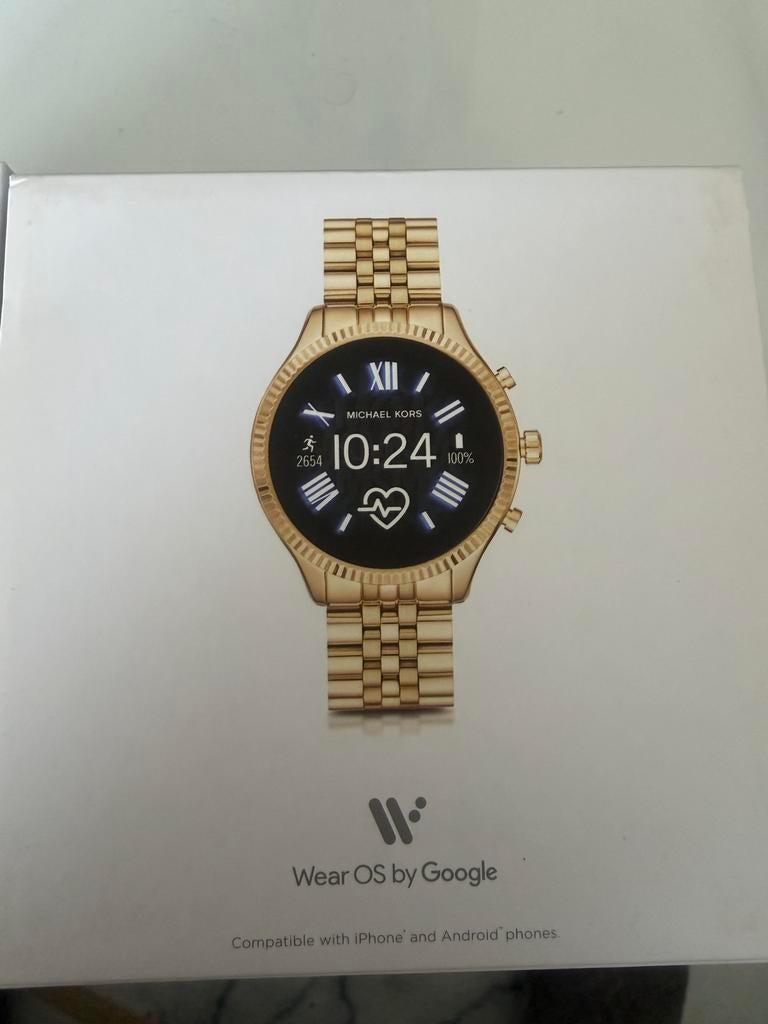 Michael Kors MKT5078 Smartwatch - Gebruikt, Nette Staat, Ophalen of Verzenden, Hartslag, Gebruikt, Android
