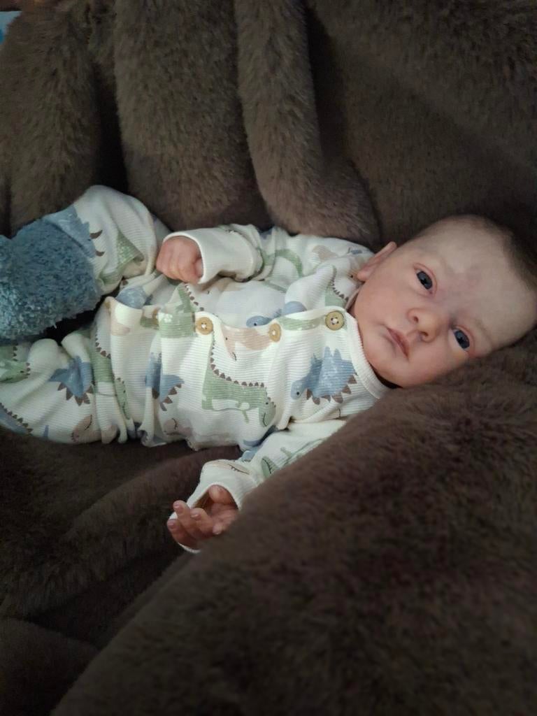 Reborn baby 🍼💙, Verzamelen, Ophalen of Verzenden, Zo goed als nieuw, Babypop