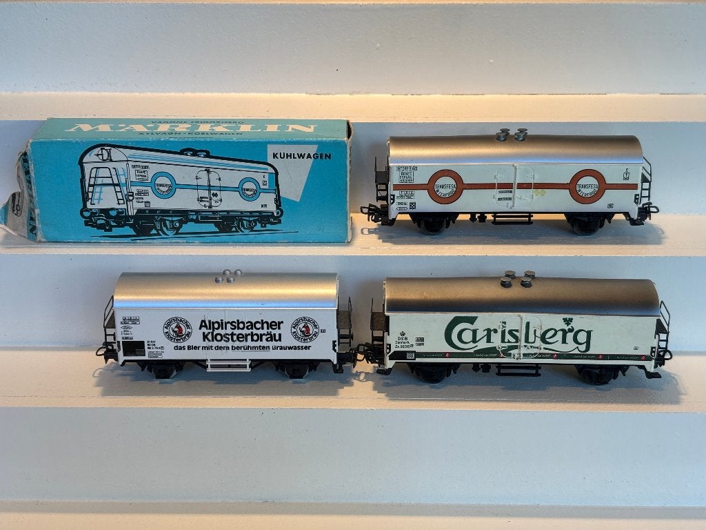 3 Märklin koelwagons 4417, 4530 en 4640, Wisselstroom, Gebruikt, Wagon, Ophalen of Verzenden