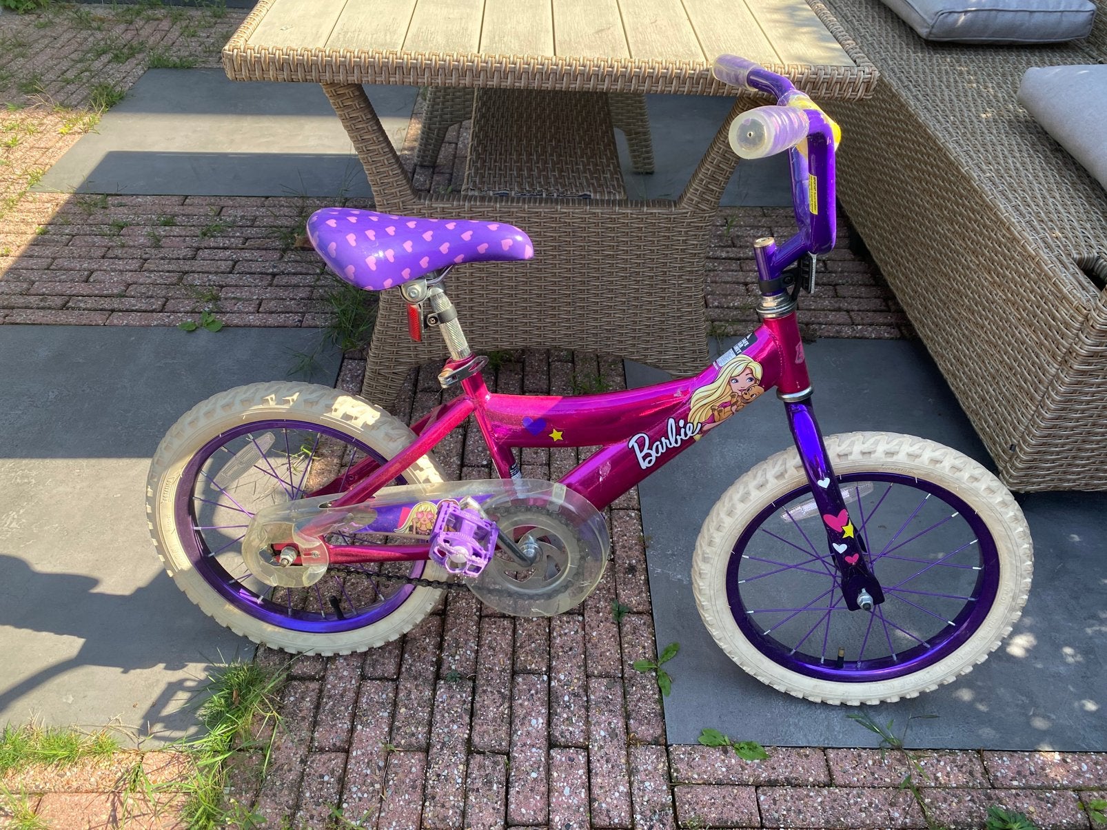 16” Barbie fiets, Ophalen, Gebruikt, 16 tot 20 inch
