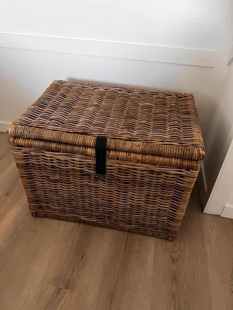 Grote rieten mand ikea, Ophalen, Gebruikt, 50 tot 100 cm, 50 tot 75 cm