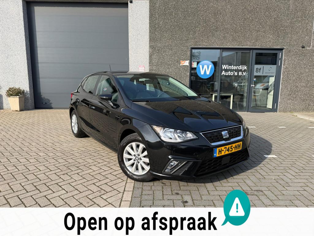 Seat Ibiza 1.0 Airco, Zwart, Cruise, Lane-Assist, Carplay, Auto's, Seat, Voorwielaandrijving, Euro 6, Bedrijf, Handgeschakeld
