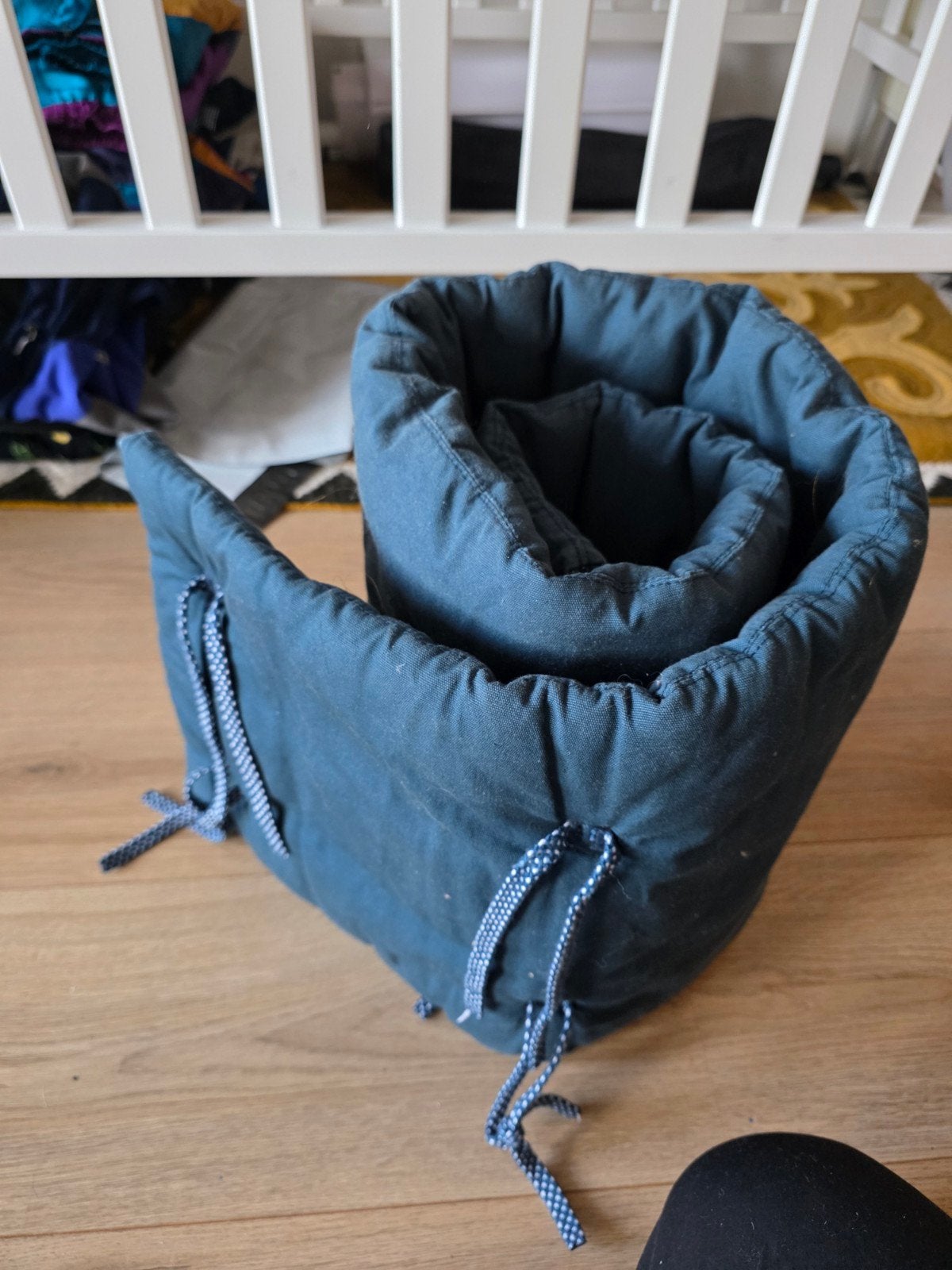 Leander Classic Bedbumper Petrol, Ophalen of Verzenden, Gebruikt, Ledikant