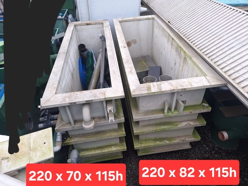 bakken om bewegend bed / mattenfilter achter trommelfilter, Tuin en Terras, Vijver-toebehoren, Ophalen, Gebruikt, Vijverfilter