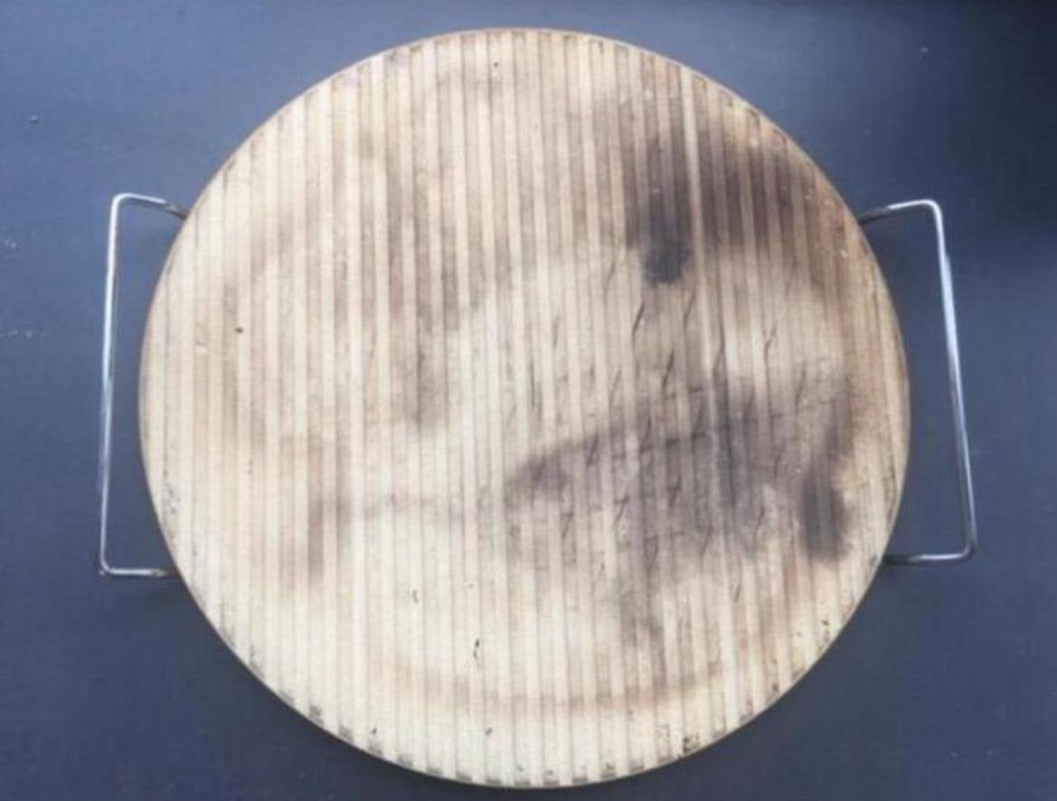 Stenen pizza plaat dienblad met een diameter van 34cm, Ophalen, Gebruikt